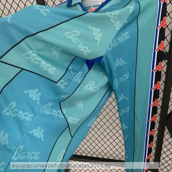 Nuevo 2ª Manga Larga Barcelona Retro 1996 1997 Verde Baratas